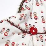 Hand Purse Russian Dolls - Red And White